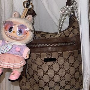 Gucci Brown Monogram Shoulder Bag